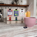 Moderne Thee Organizer & Dispenser in PLA Matte Latte brown